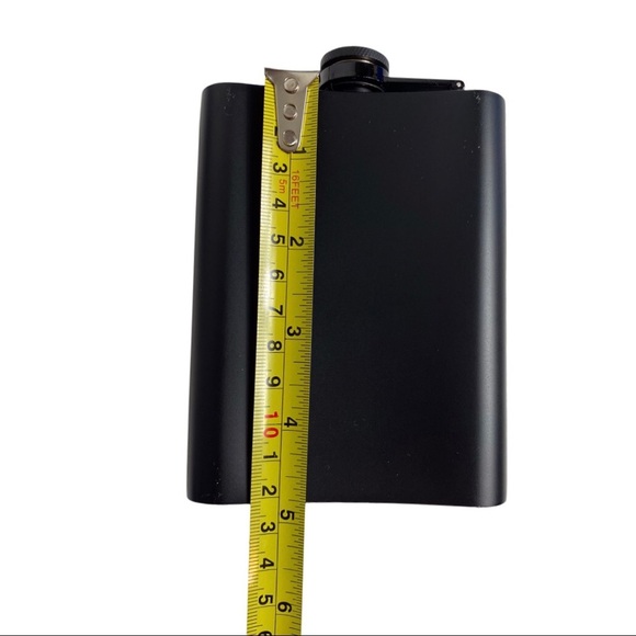 NIB Matte Black BLKSMITH Vodka Flask, “Trust Me, You Can Dance”, Stainless Steel - Picture 14 of 16
